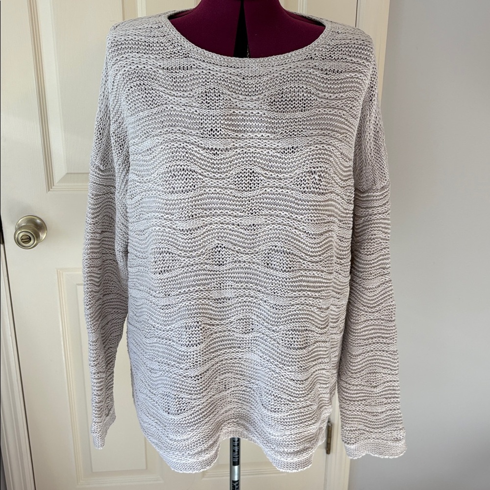J. Jill Wavy Textured Ribbon Yarn Pullover Sweater size 3X